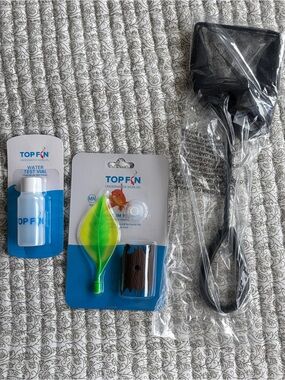 TopFin Aquarium Water Test Kit & Floating Leaf Decor